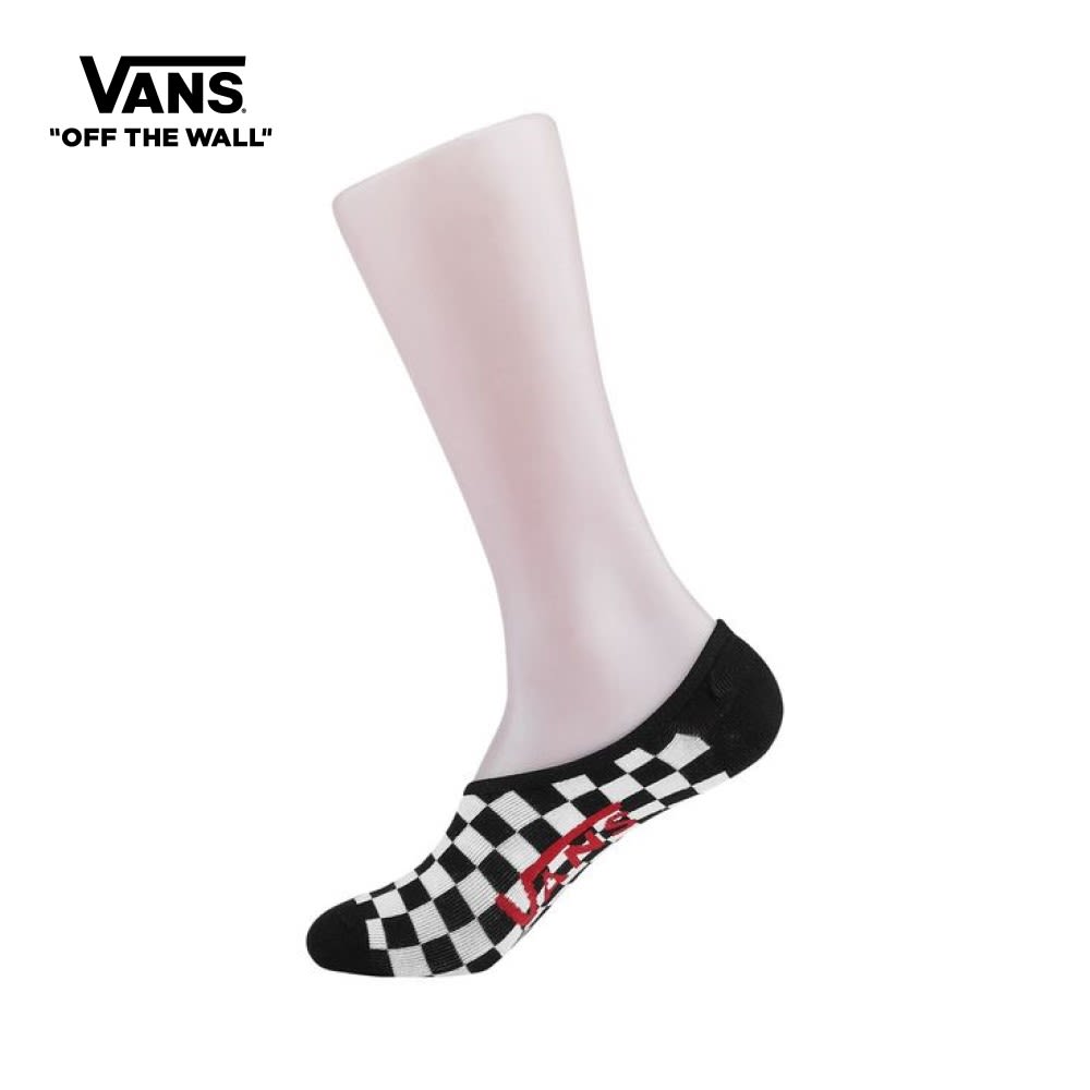 Vans Checkerboard Super No Show Socks 6.5-9.5 1PK Men Black VN0001O27051